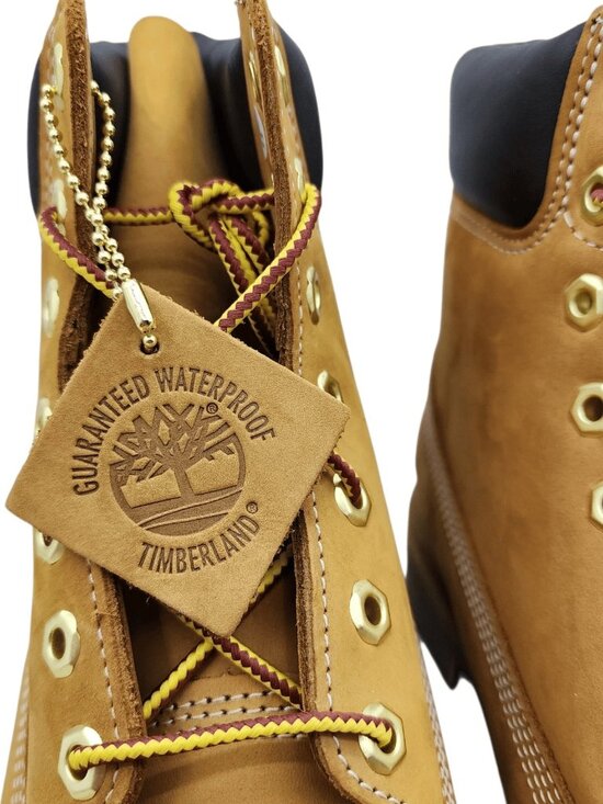 Timberland Men\'s 6-Inch Premium Waterproof Boot Wheat Nubuck Leather Size 11.5 main image 5